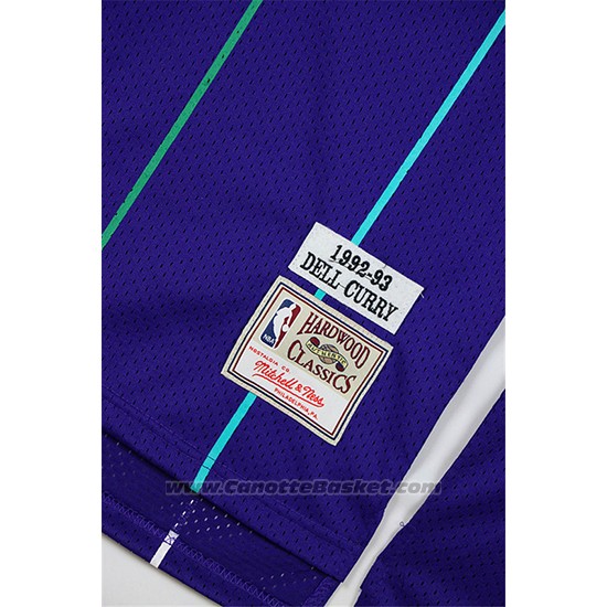 Maglia Charlotte Hornets Dell Curry #30 Retro Viola